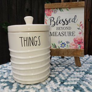 Rae Dunn "Things" Jar BRAND NEW!